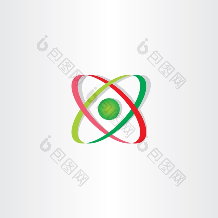 分子图标原子象征标志向量标志png下载-包图网