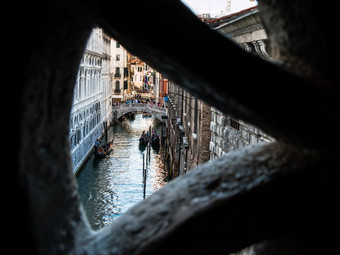 外部视图从开放内部桥叹了<strong>口气</strong>威尼斯意大利
