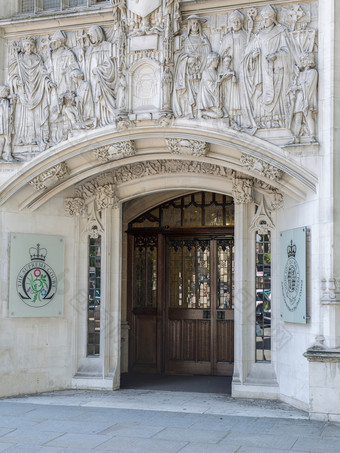 入口和建筑的最高法院的曼联王国的城市西敏寺伦敦入口和建筑的最高法院的曼联王国的城市西敏寺伦敦