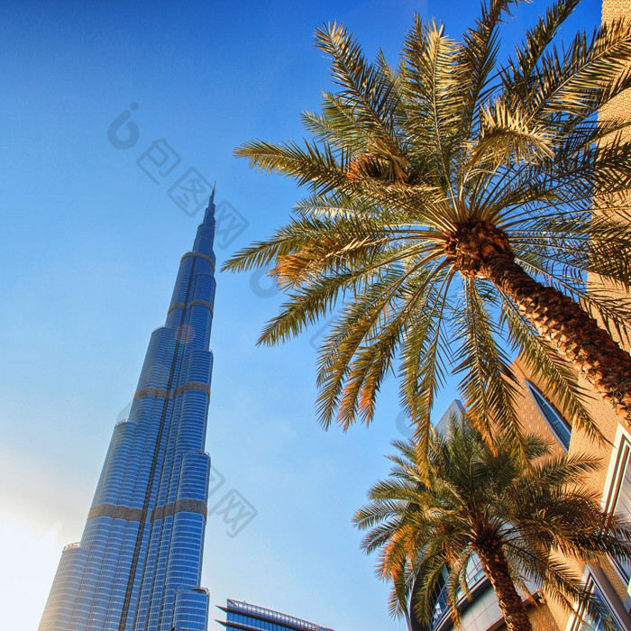 迪拜阿联酋迪拜塔哈利法塔的最高建筑的世界