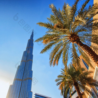 迪拜阿联酋迪拜塔<strong>哈利</strong>法塔的最高建筑的世界