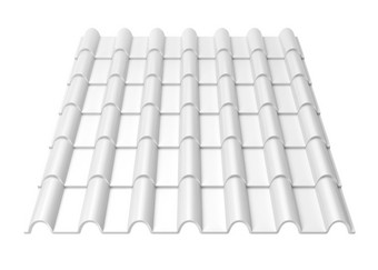 屋顶瓷砖插图孤立的白色背景