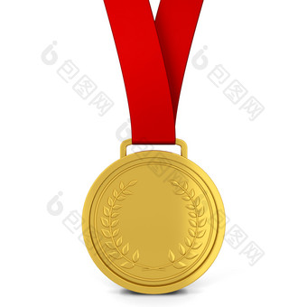 金牌奖插图孤立的白色背景