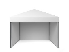 空白帐篷插图孤立的白色背景
