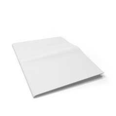 空白报纸模板插图孤立的白色背景