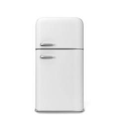 复古的厨房冰箱插图孤立的白色背景