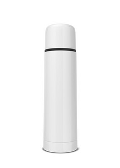 热水瓶为热饮料插图孤立的白色背景