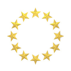 星星圆形状插图孤立的白色背景
