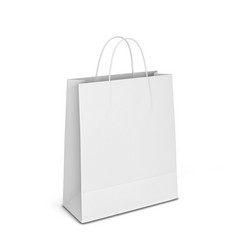空白购物袋模型插图孤立的白色背景