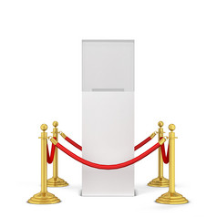 支柱和讲台上插图孤立的白色背景