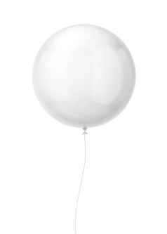 飞行轮气球插图孤立的白色背景