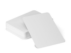 玩卡片模型插图孤立的白色背景