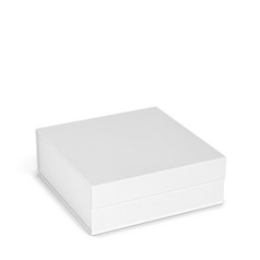 空白磁盒子包插图孤立的白色背景