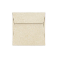 空白纸广场信封模型插图孤立的白色背景