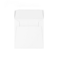 空白纸广场信封模型插图孤立的白色背景
