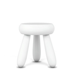 现代凳子插图孤立的白色背景