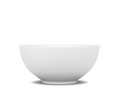 空陶瓷碗插图孤立的白色背景