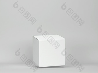 空<strong>白盒子</strong>包插图灰色的背景