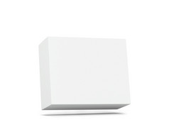 空白纸板盒子模型插图孤立的白色背景