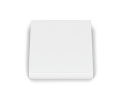 空白纸板盒子模型插图孤立的白色背景