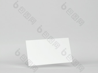 空白业务卡片模型插图灰色的背景