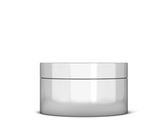 化妆品Jar插图孤立的白色背景美产品