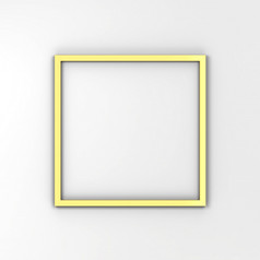简单的框架插图孤立的白色背景