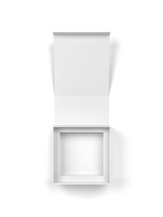 磁盒子插图孤立的白色背景空白包装模型