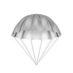 简单的降落伞插图孤立的白色背景
