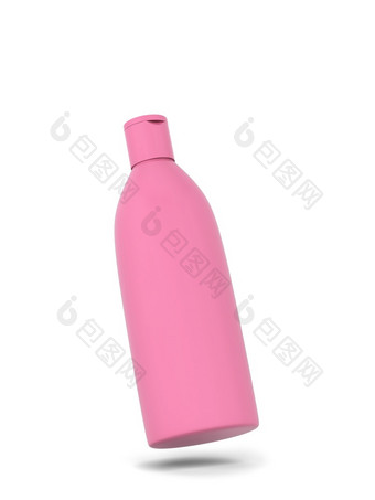 <strong>化妆品包装</strong>洗发水过来这里瓶插图孤立的白色背景