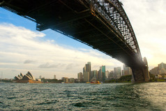 愿景下的港口桥悉尼澳大利亚