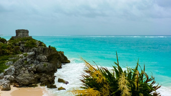 美丽的海滩图伦尤卡坦半岛半岛墨西哥