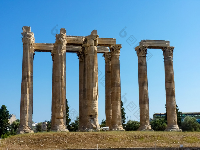 古老的寺庙奥林匹斯山的宙斯奥林匹亚雅典希腊