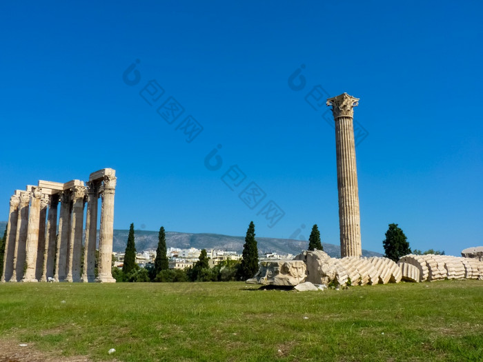 古老的寺庙奥林匹斯山的宙斯奥林匹亚雅典希腊