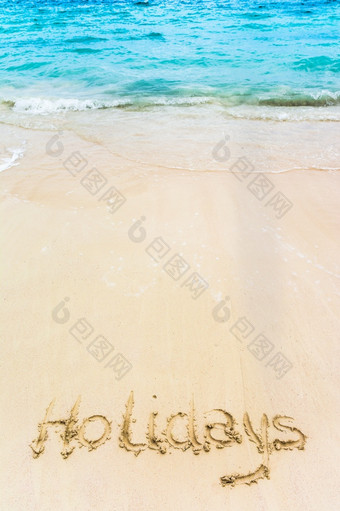 假期画的沙子事海滩<strong>高峰</strong>卡纳多米尼加共和国