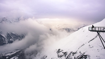 视图从第一个山在艾特纳蒙奇和处女附近的村》<strong>剧组</strong>瑞士阿尔卑斯山脉瑞士