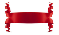 优雅红色的丝带