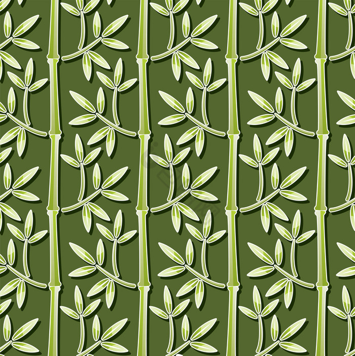 向量无缝的竹子壁纸图片