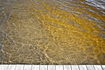 黄色的海洋水变色清洁沉积物黄色的海洋水变色清洁沉积物从的atran河附近的