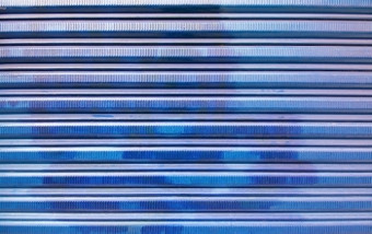 蓝色的波纹铁背景蓝色的波纹铁背景为复制空间