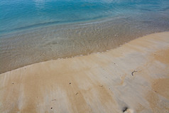 桑迪海滩细节桑迪海滩细节平静阳光明媚的一天马略卡岛巴利阿里群岛岛屿西班牙