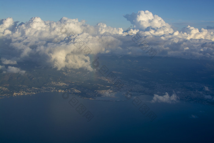 空中照片在棕榈湾11月早....马略卡岛西班牙空中早....照片在棕榈湾