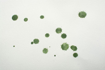 绿色湿飞溅水彩背景纹理新鲜的流滴和中风纸绿色湿飞溅水彩背景纹理