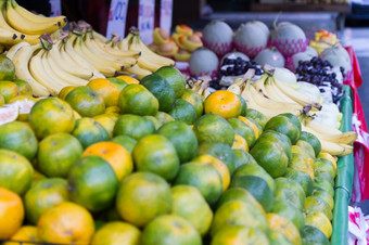 酸橙<strong>水果摊</strong>位传统的台湾市场