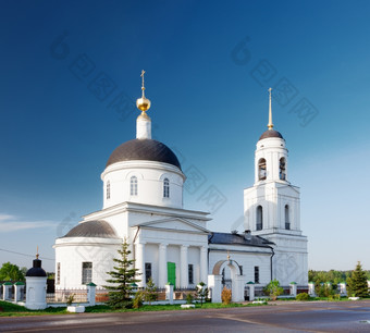 白色正统的<strong>教堂</strong>radonezh村<strong>俄罗斯</strong>