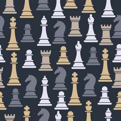 无缝的模式与国际象棋块向量插图无缝的模式与国际象棋块向量插图设计