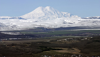 山elbrus的<strong>最高峰</strong>欧洲中央高加索地区俄罗斯