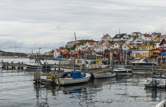 山背瑞典人和船的港山背这的旅游热点具有里程碑意义的南瑞典山背村瑞典
