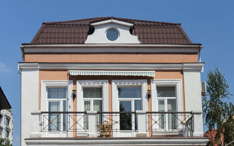 前小私人<strong>双层</strong>结构住宅房子与阳台敖德萨乌克兰