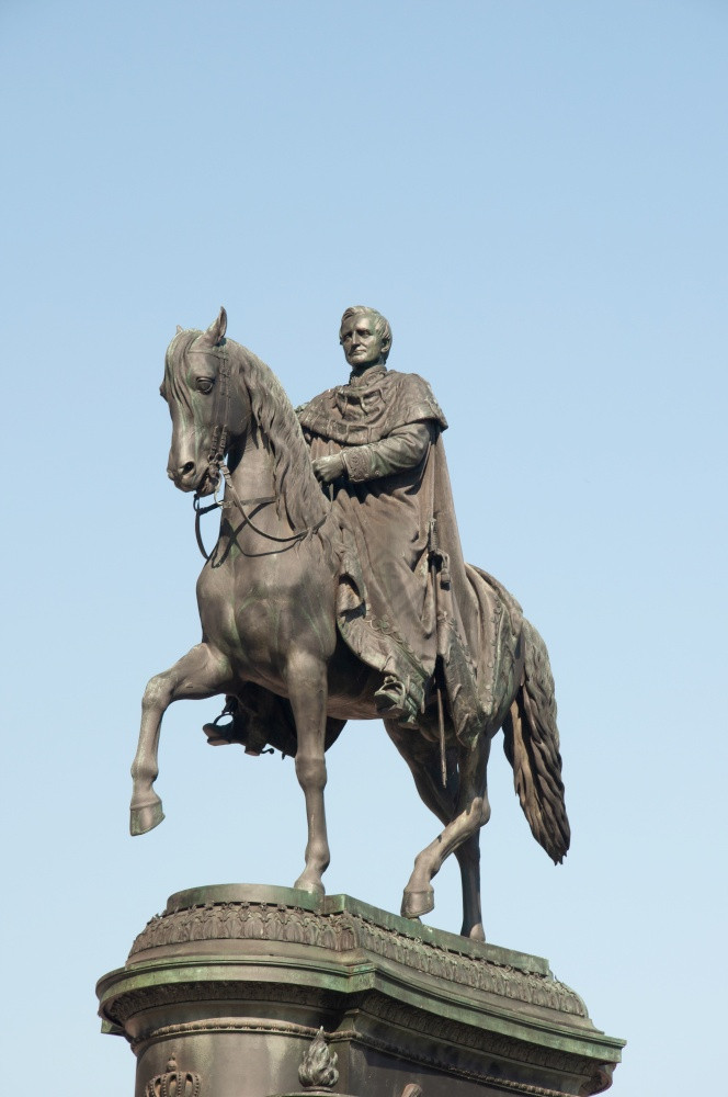 马术雕像王约翰萨克森德累斯顿德国图片